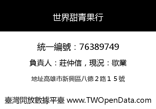 世界甜青果行