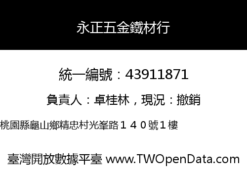 永正五金鐵材行