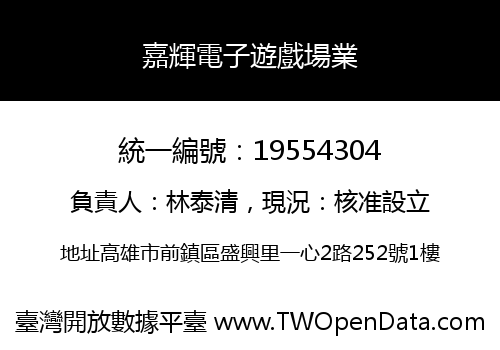 嘉輝電子遊戲場業