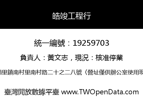 皓竣工程行
