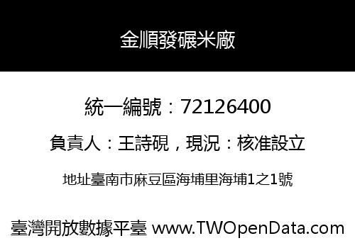 金順發碾米廠