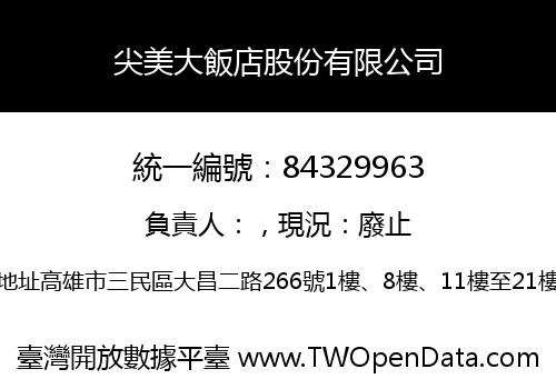 尖美大飯店股份有限公司