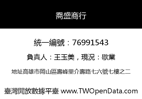 喬盛商行