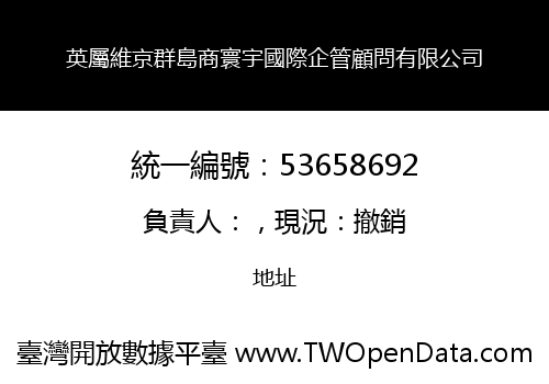 英屬維京群島商寰宇國際企管顧問有限公司