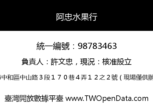 阿忠水果行