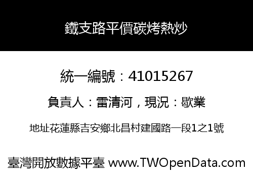 鐵支路平價碳烤熱炒