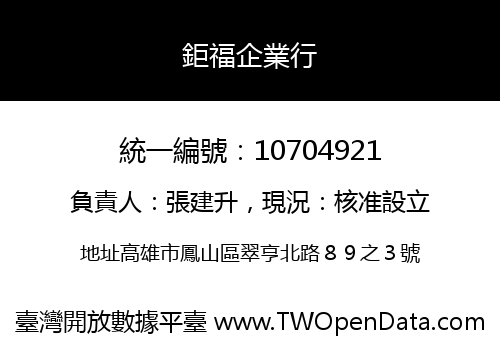 鉅福企業行