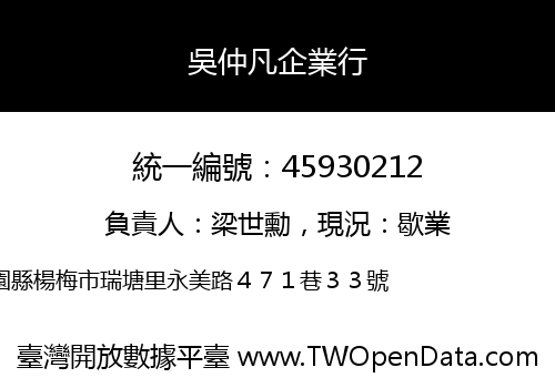 吳仲凡企業行