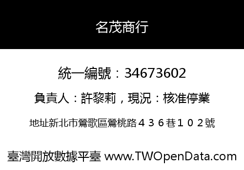名茂商行