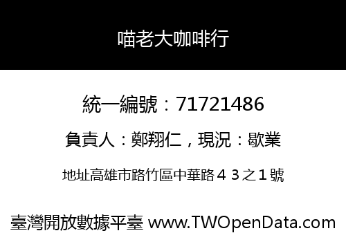 喵老大咖啡行