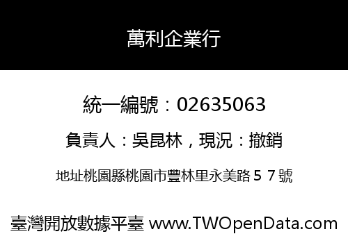 萬利企業行