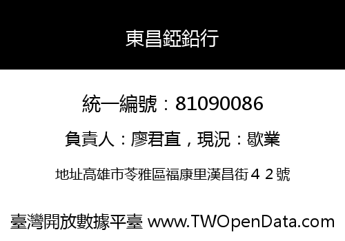 東昌錏鉛行