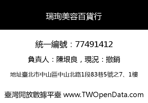 瑞珣美容百貨行