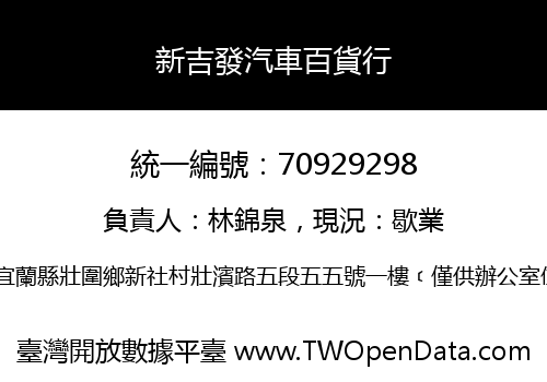 新吉發汽車百貨行