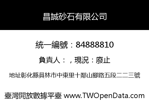 昌誠砂石有限公司