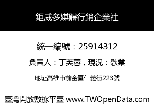 鉅威多媒體行銷企業社