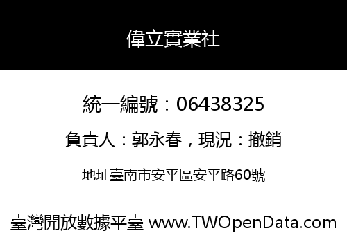 偉立實業社