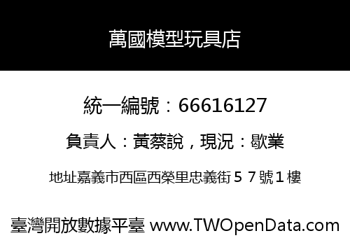 萬國模型玩具店