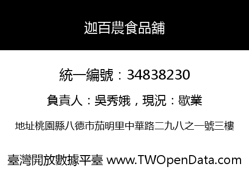 迦百農食品舖