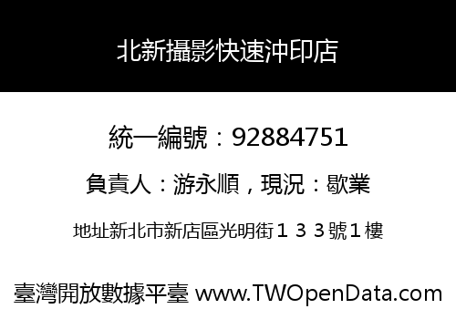 北新攝影快速沖印店