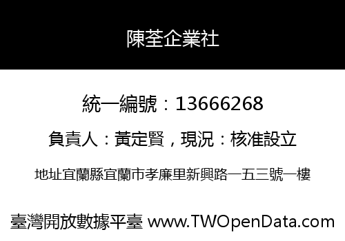 陳荃企業社