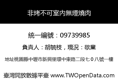非烤不可室內無煙燒肉