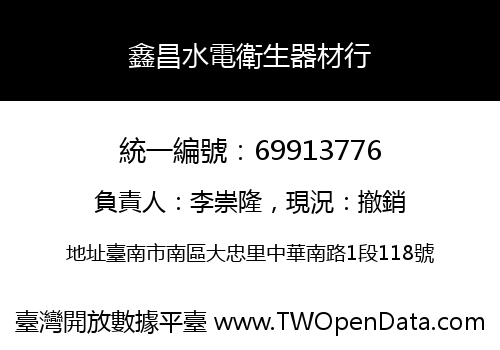 鑫昌水電衛生器材行