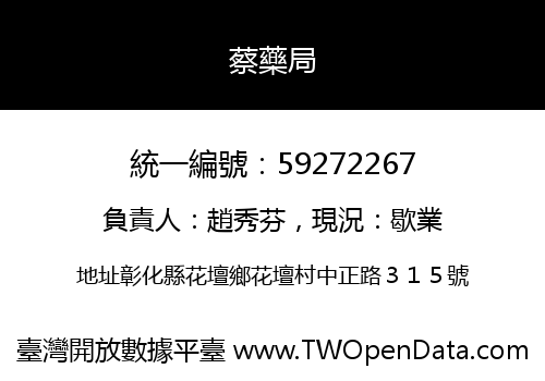 蔡藥局