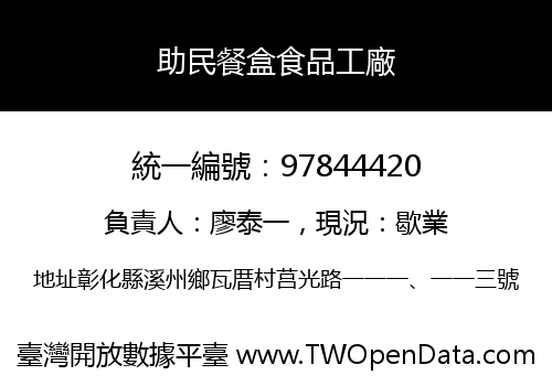 助民餐盒食品工廠