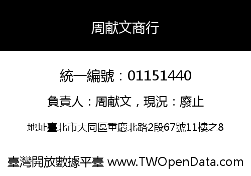 周献文商行