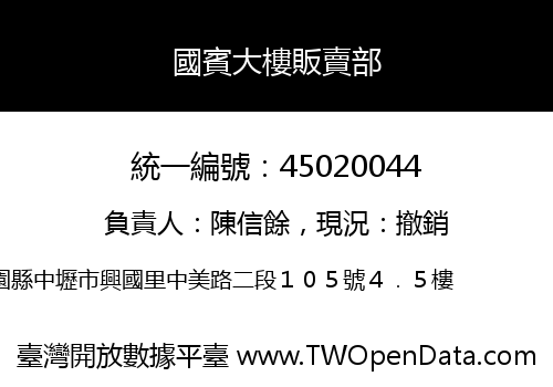 國賓大樓販賣部