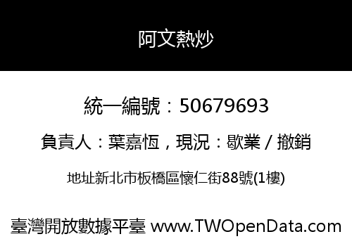 阿文熱炒