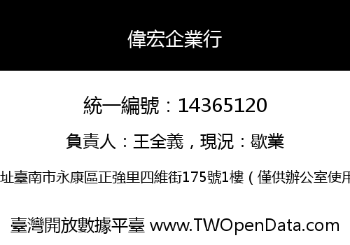 偉宏企業行