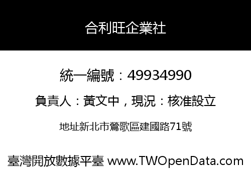 合利旺企業社