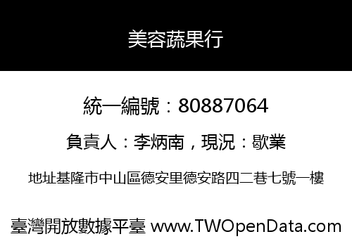 美容蔬果行