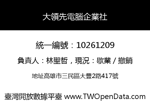 大領先電腦企業社