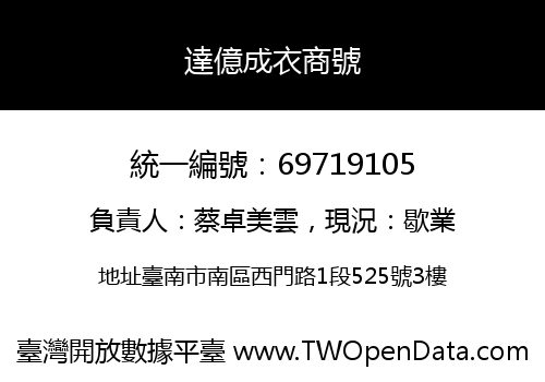 達億成衣商號