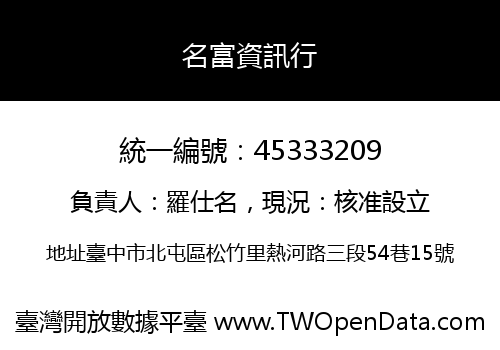 名富資訊行