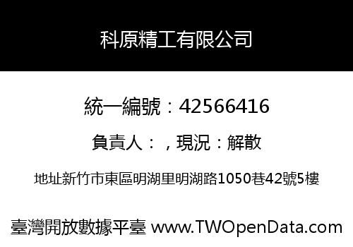 科原精工有限公司