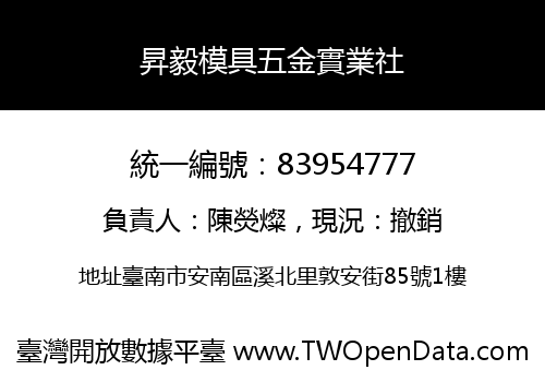 昇毅模具五金實業社