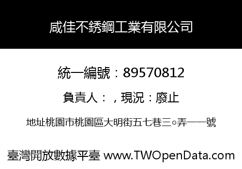 咸佳不銹鋼工業有限公司