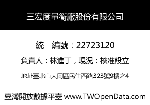 三宏度量衡廠股份有限公司