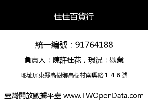 佳佳百貨行