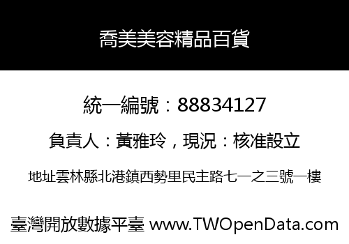 喬美美容精品百貨