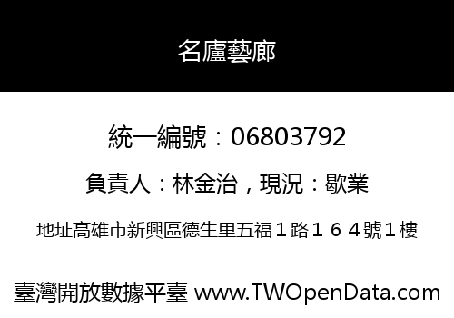 名廬藝廊