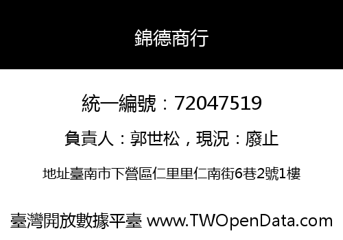 錦德商行