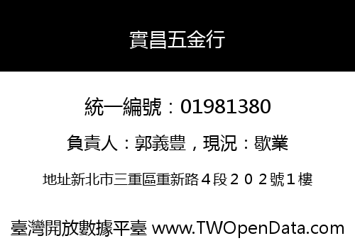 實昌五金行