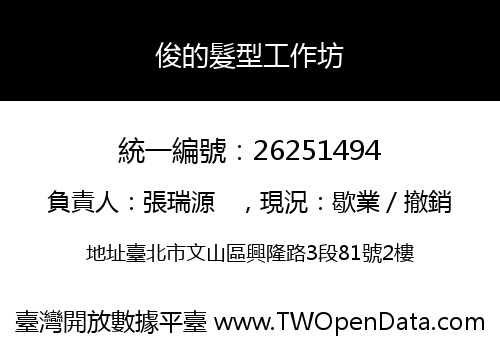 俊的髮型工作坊