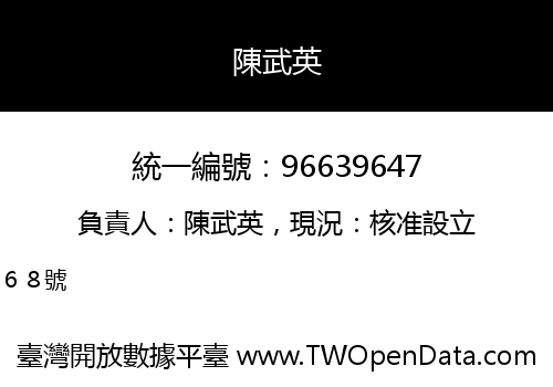 陳武英