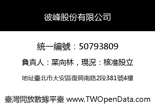 彼峰股份有限公司